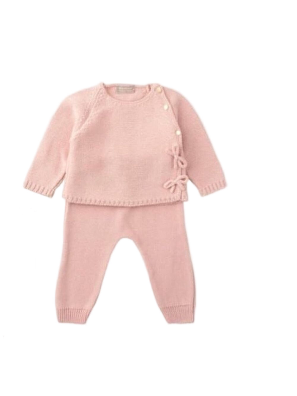 Side Bows Knit 2-Piece Sweater Set